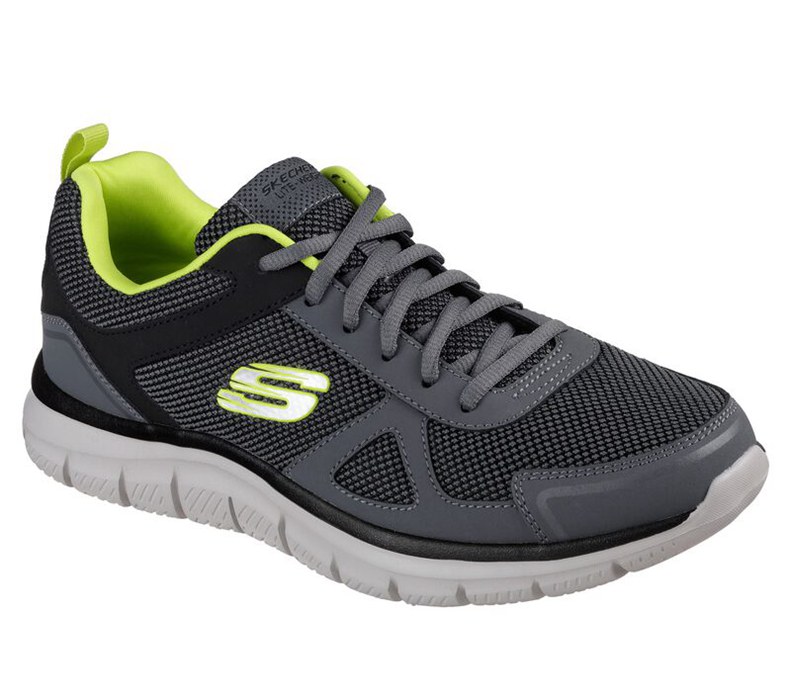 Skechers Track - Bucolo - Mens Sneakers Grey/Light Green [AU-NZ6100]